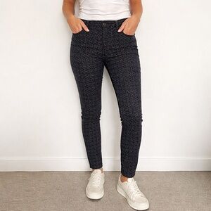 Rag & Bone Women's Legging Black Geometric Denim Jeans Size 29